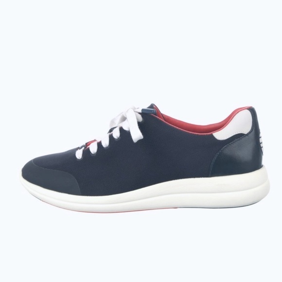 Tory Burch navy blue and red sneaker - Picture 2 of 11